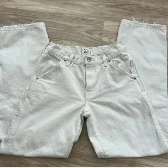BDG Off White Cargo Jeans Size 26 - Picture 8 of 9